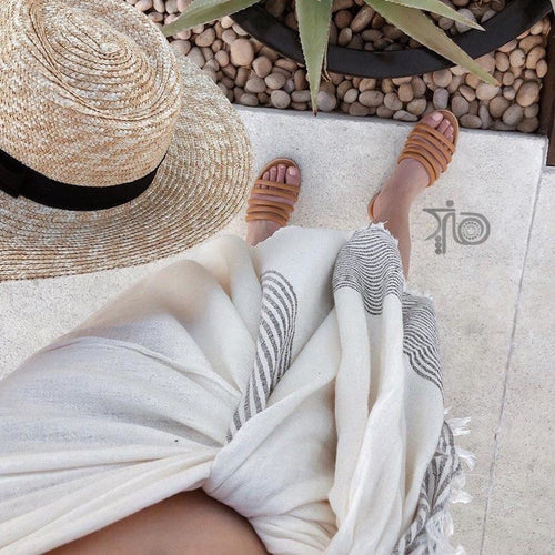 Handgewebtes Baumwoll-Handtuchset – Hamam & Handtuch (2-teilig)